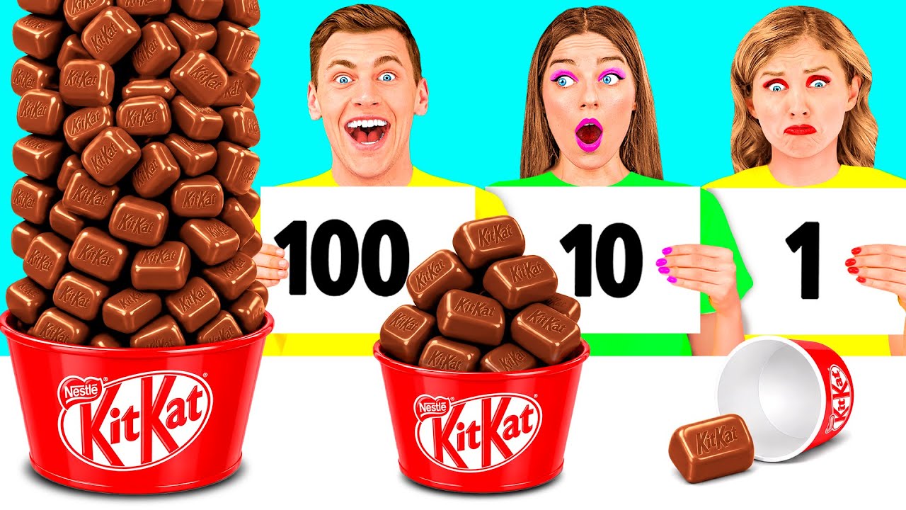 100 Layers of Food Challenge | Funny Food Challenges