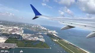 4K United B737-8 Max Take Off At Fort Lauderdale Kfll, Fll