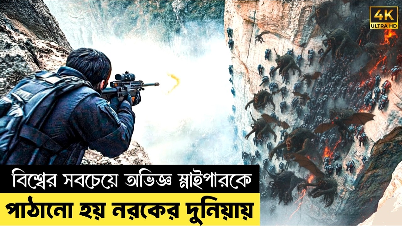 পৃথিবীর সবচেয়ে ভয়ানক জায়গা |  The Gorge Movie Explaned Bangla | CineFlow Horror