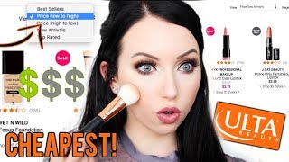USING THE CHEAPEST LOWEST PRICED MAKEUP ON ULTA! Full Face Everything under $4!