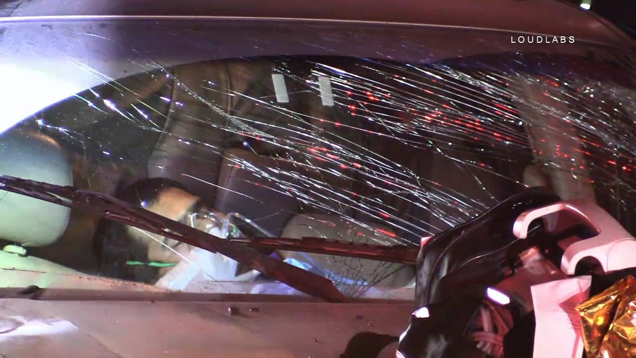 91 Freeway Construction Site Crash / Bellflower RAW FOOTAGE YouTube