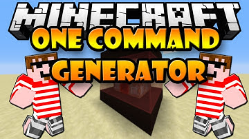 Minecraft - ONE COMMAND GENERATOR (1.8+)