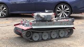 RC 1/6th scale Armortek Early Production Tiger video #22 (Final pre paint test drive)