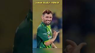 Zaman Khan unplayable Yorker 🆚 NZ🔥(Junior Malinga) #cricket #pakistaniathlete #zamankhan #malinga