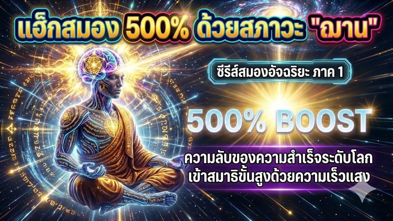 เข้าสมาธิขั้นสูงด้วยความเร็วแสง: Flow State & ฌาน | ปลดล็อกสมอง 500% (ซีรีส์สมองอัจฉริยะ ภาค 1)