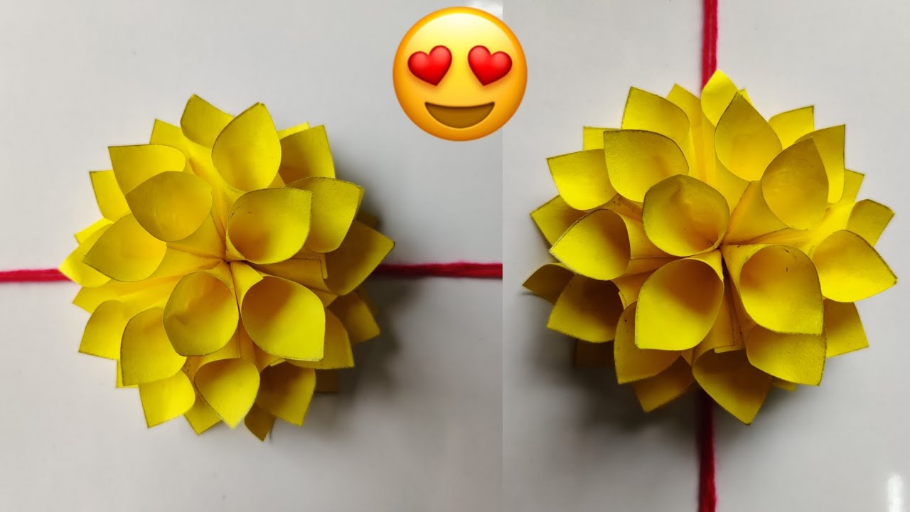 diy amazing paper flower rakhi making huge rakhi making how to make