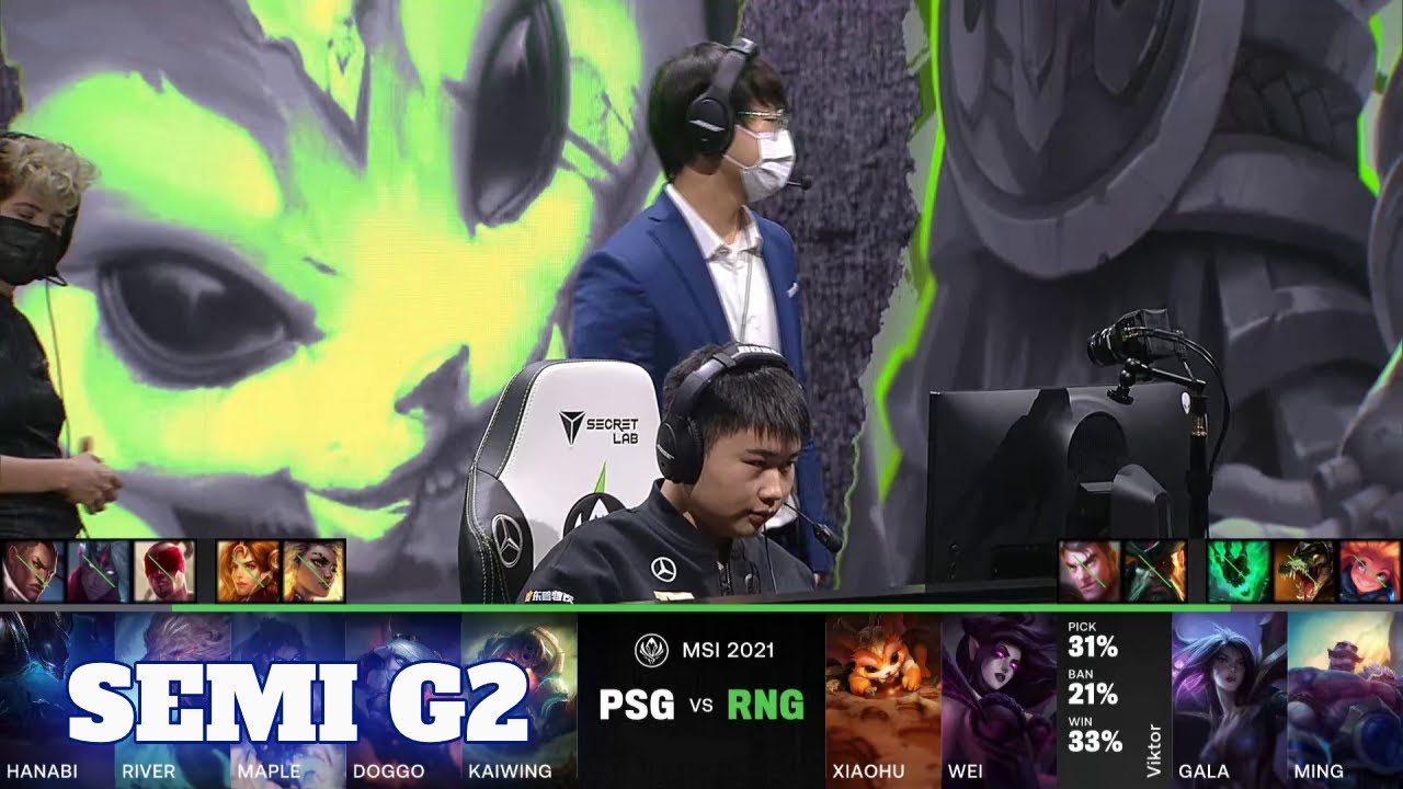 RNG vs PSG - Game 2 | Semi Finals LoL MSI 2021 Knockout Stage | Royal Never Give Up vs PSG Talon G2