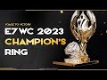 【第七史詩】E7WC 2023冠軍戒指公開!台灣時間9月23日11點,請確認冠軍得主!
