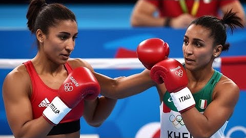 El boxeador argelino Imane Khelif gana su primera pelea olímpica cuando su oponente Angela Carini