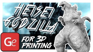 Heisei Godzilla 3D Printing Miniature | Assembly by Gambody