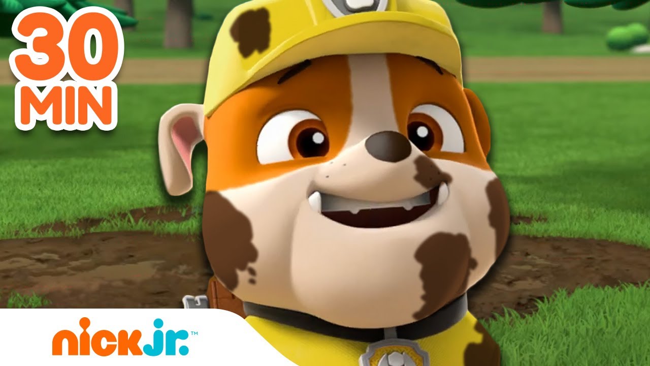 PAW Patrol Rubble's Messiest Moments! w/ Chase, Skye & Zuma | 30 Minute ...
