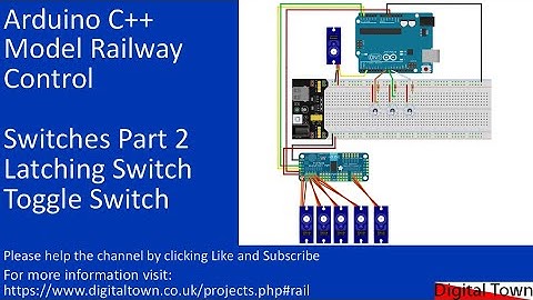 #129 Arduino for Model Railways - Switches Part 2 Latching Switches or Toggle switch servo control
