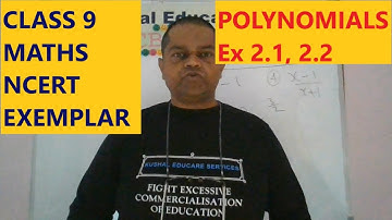 Class 9 Maths NCERT Exemplar | Polynomials | Ex 2.1, 2.2