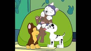 Zuma Being Tickled By Me And Marshall