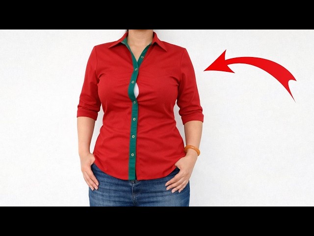 Amazing Sewing Trick: Widen A Tight Shirt - YouTube Amazing Sewing Trick: Widen A Tight Shirt - YouTube