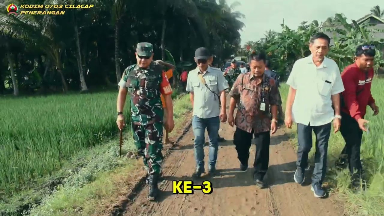 Kodim 0703 Cilacap Tinjau Langsung TMMD Sengkuyung tahap III di Gintungreja