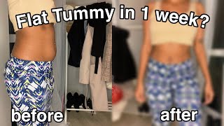 Flat Tummy In 7 Days? || I tried Gabriella Whited’s intense ab workout