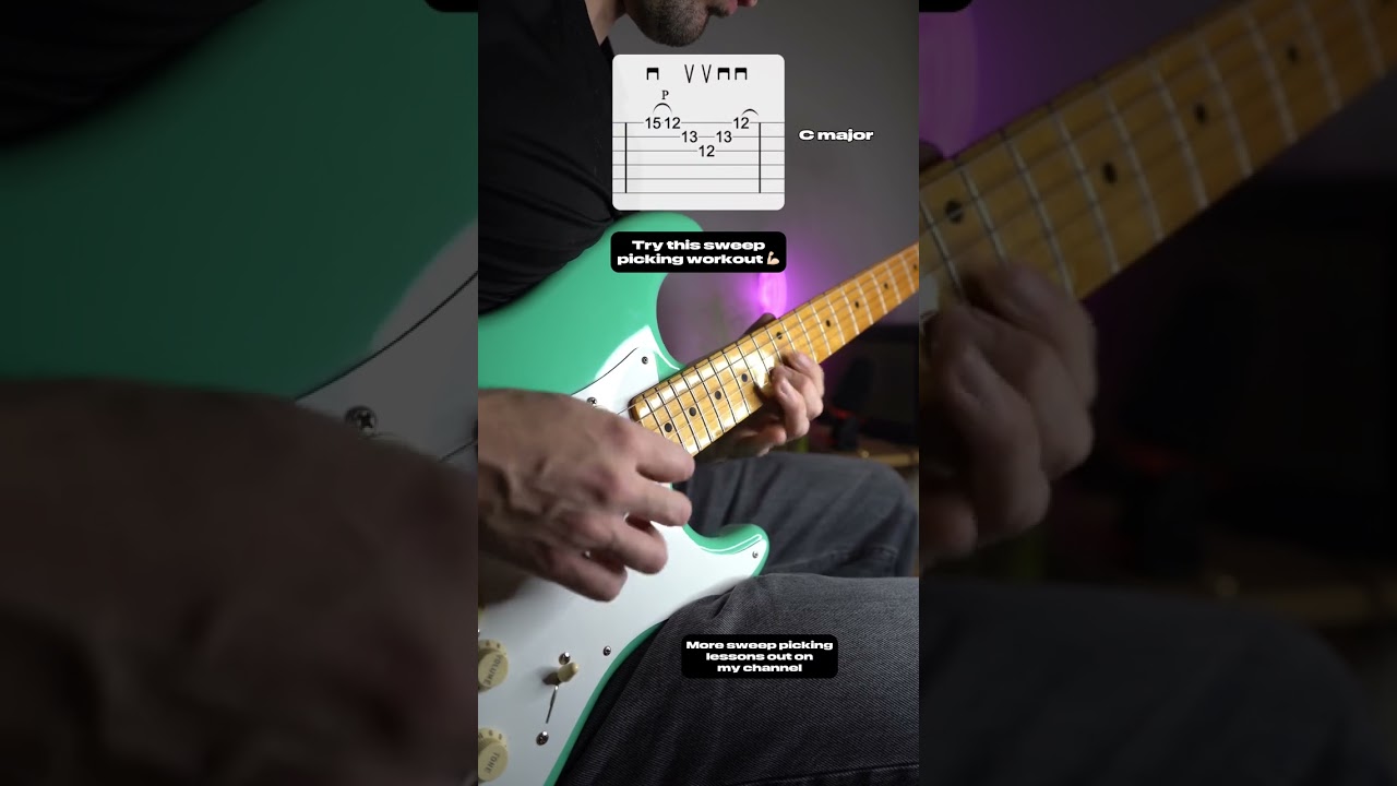Sweep Picking Workout - 2 Arpeggios
