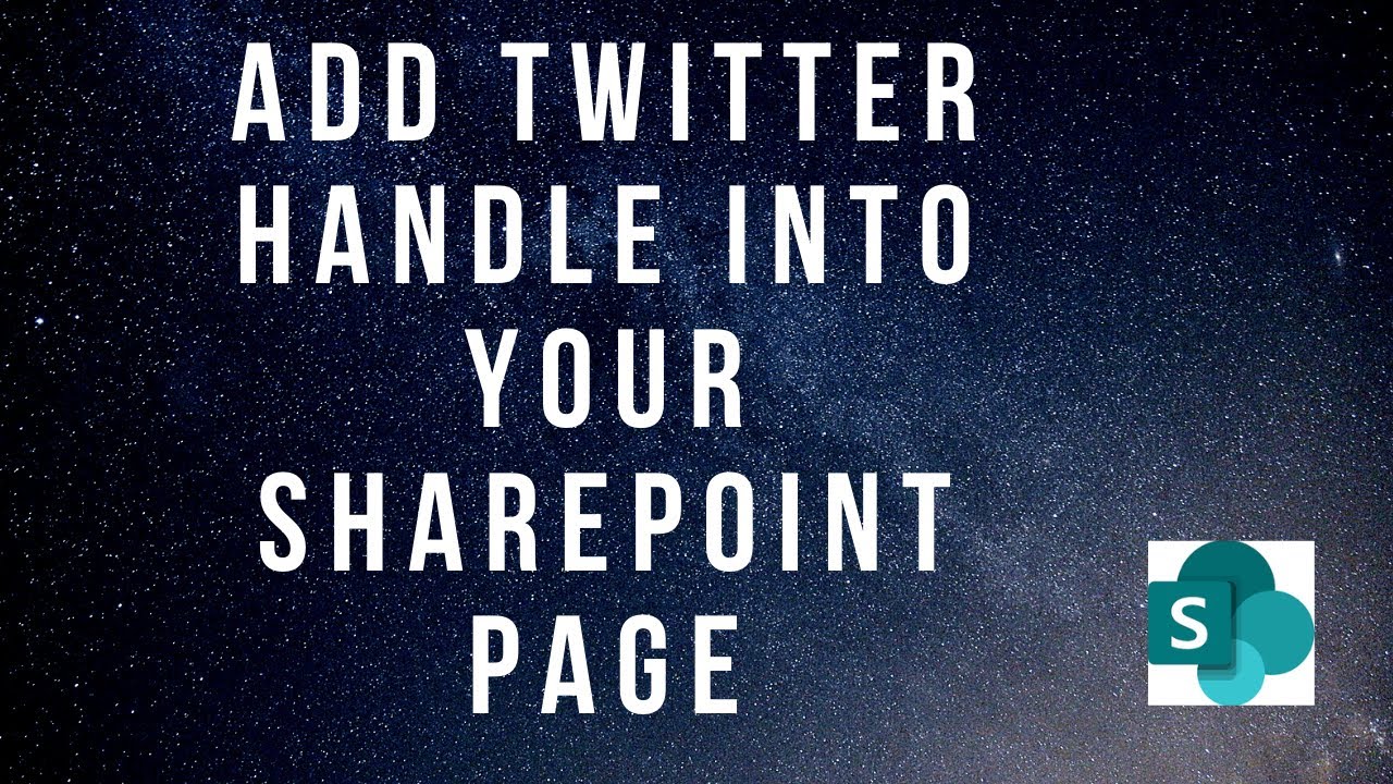 add-twitter-handle-into-sharepoint-page-youtube