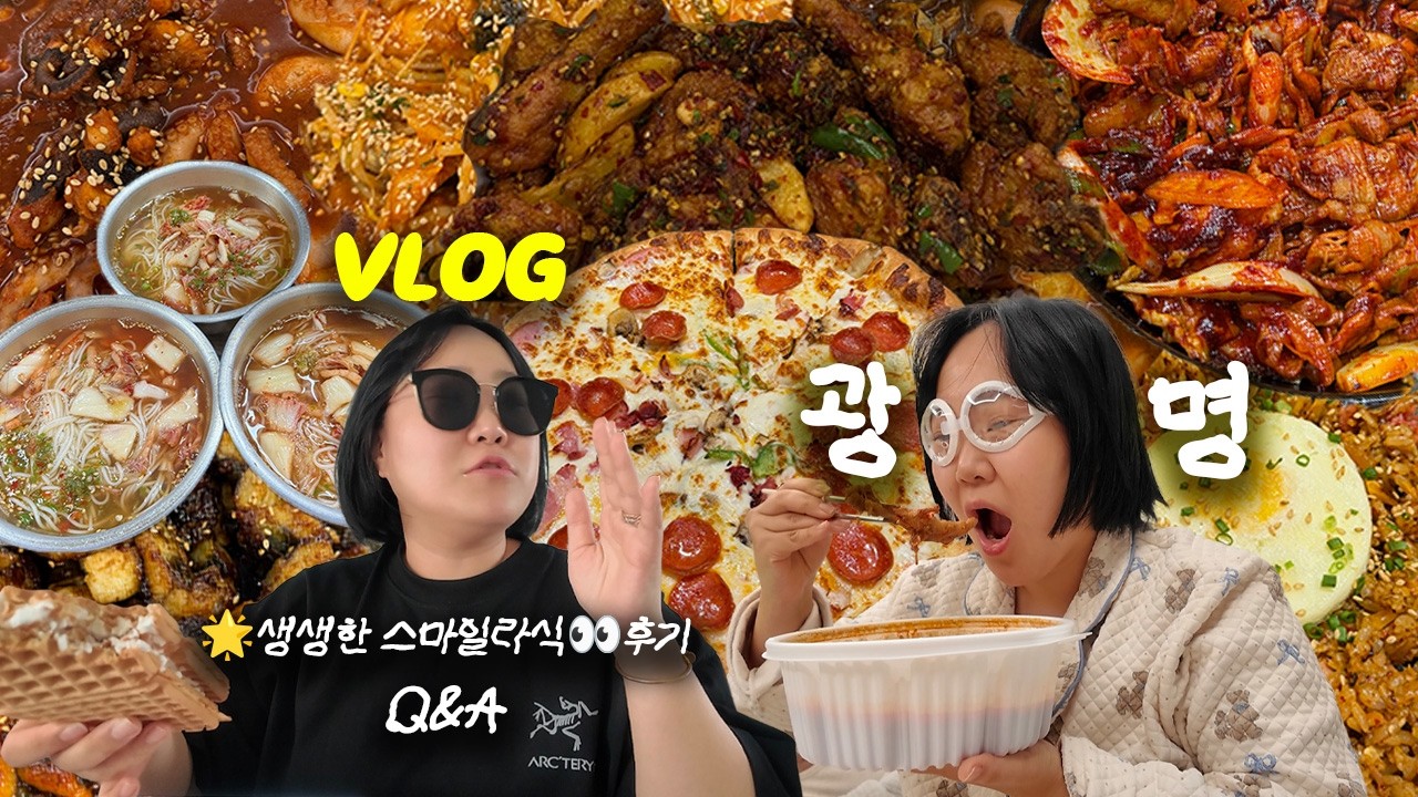 새👀획득 vlog 이재모피자 김치볶음밥 | 부평시장 남포동 맛집 | 김치국수 | 매운쭈꾸미볶음 | 60계 더매운고추치킨 | 장어구이 | 카페인중독 햅쌀와플 | 마라탕 | 국물닭발
