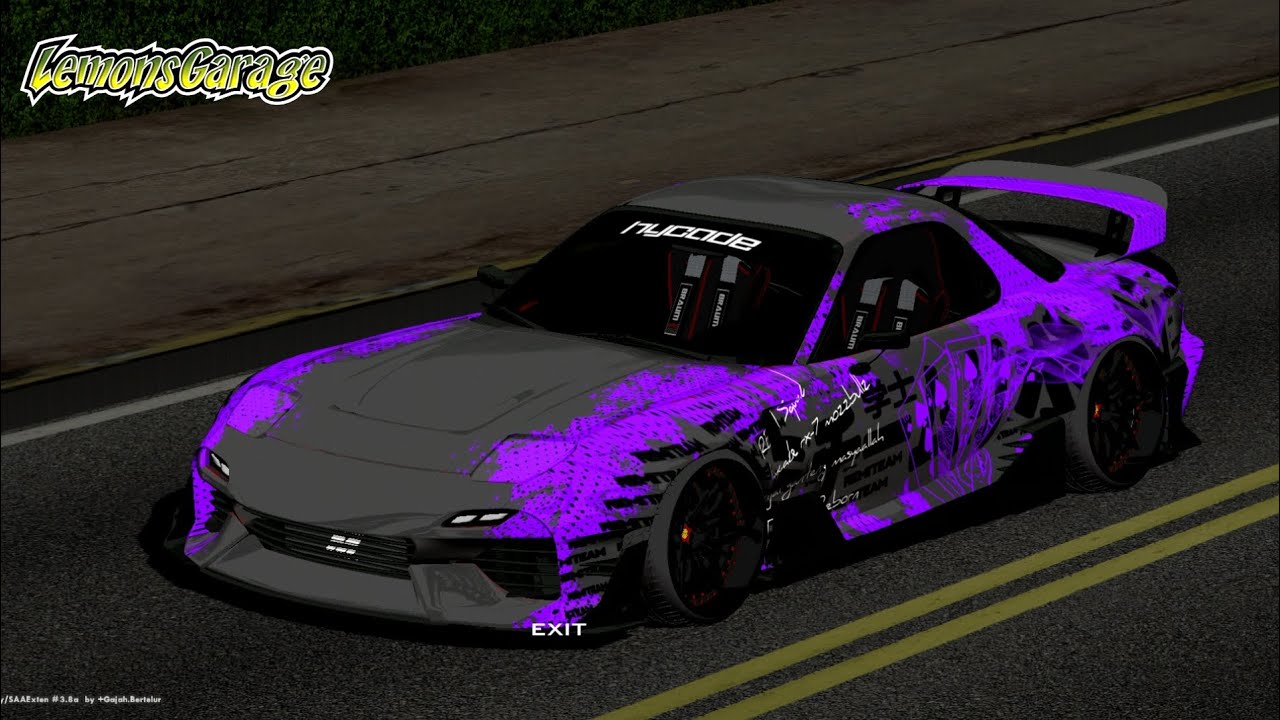 LIVERY RX7 HYCADE - YouTube