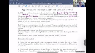 Apportionment 2 Video 1
