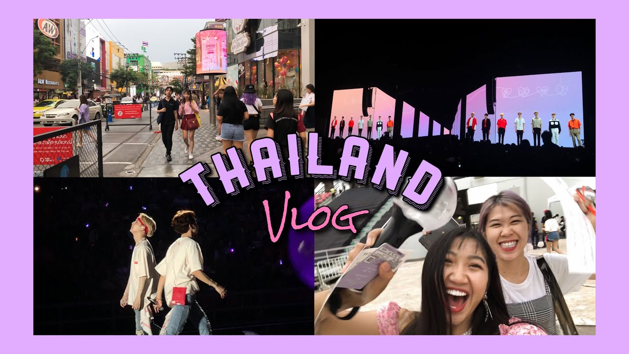 [Thailand Vlog] street food, cafe, sky train, BTS LOVE YOURSELF TOUR BANGKOK