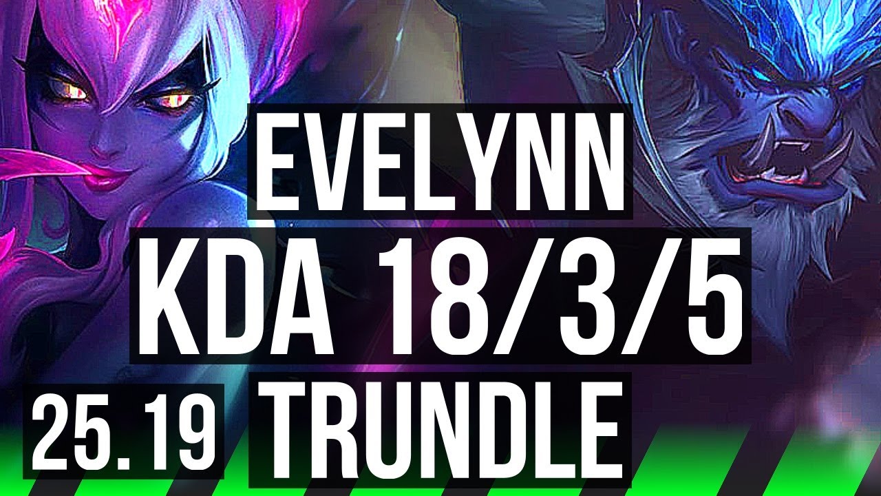 EVELYNN vs TRUNDLE (JGL) | 63k DMG, Legendary | EUW Master | 25.19
