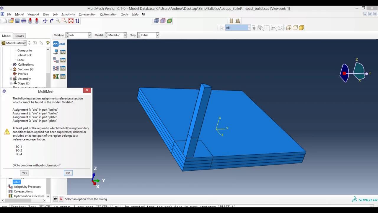 MultiMech Plugin for Explicit Analysis in Abaqus - YouTube