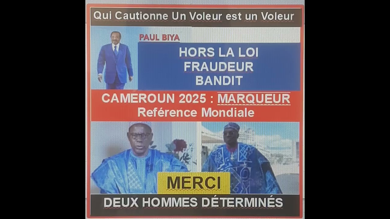 Maurice KAMTO et ISSA TCHIROMA ont fait du Cameroun un MARQUEUR INDÉLÉBILE des États BANDITS.