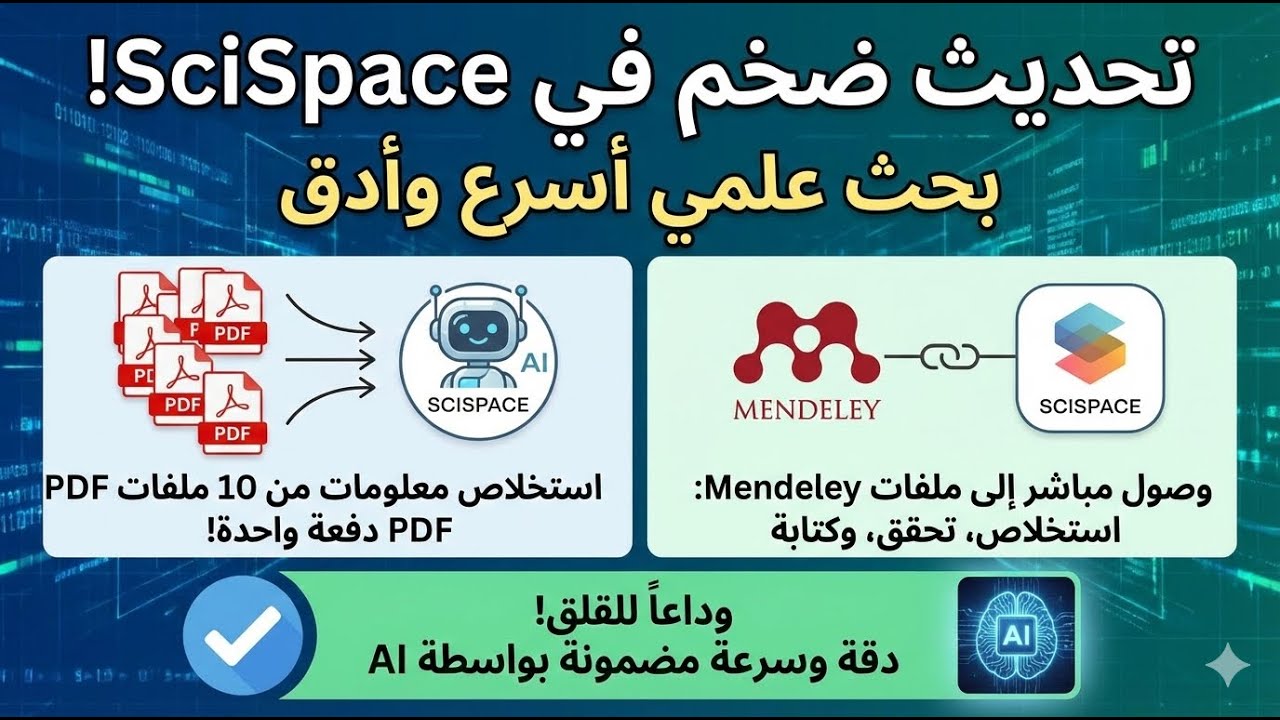 تجربة واقعية: سير العمل البحثي في 2026 باستخدام وكيل SciSpace من البداية للنهاية