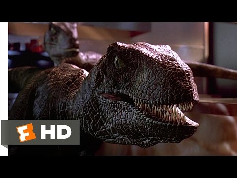 Jurassic Park (9/10) Movie CLIP - Raptors in the Kitchen (1993) HD
