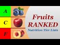 Nutrition tier lists fruits