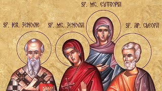 🔴 LIVE 4K: Slujba Vecerniei - Sf. Sfințit Mc. Zenovie și sora sa, Zenovia; Sf. Ap. Cleopa