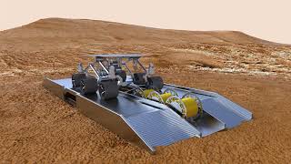 Avar's Rover + Deployable Utility And Loading Ramp For The Lunar and Mars Surfaces
