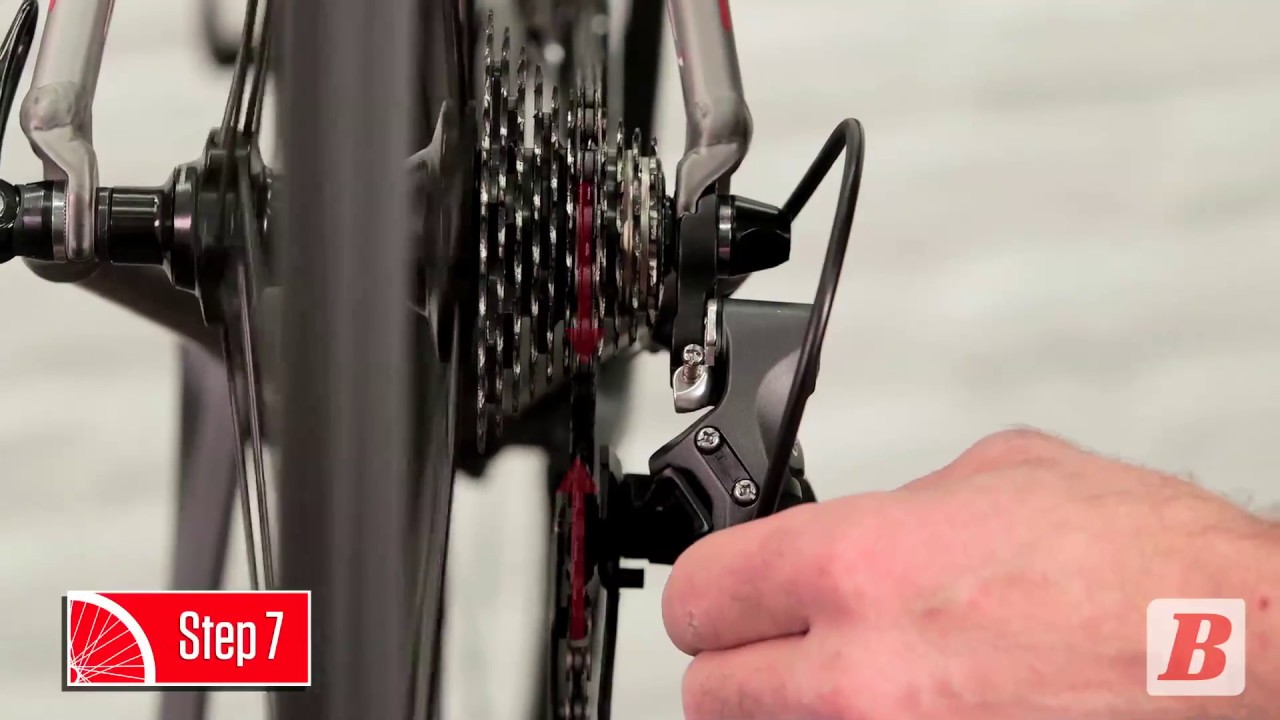 Afstellen achter derailleur - Bicycling - YouTube