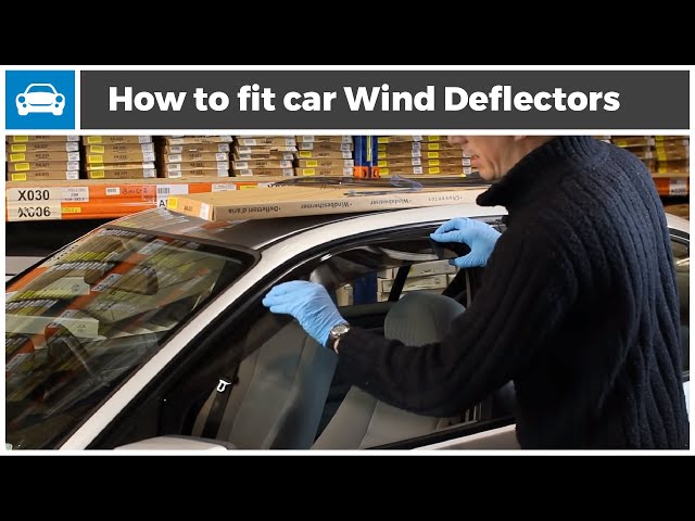 How to fit Wind Deflectors to Your Car 