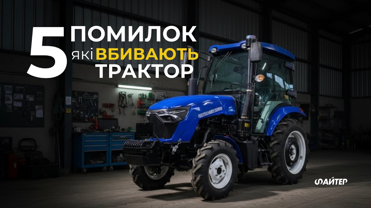 ТОП-5 помилок, які вбивають трактор