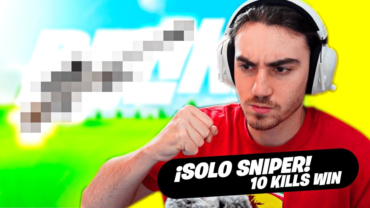 10 KILLS WIN CON SOLO SNIPER EN FORTNITE