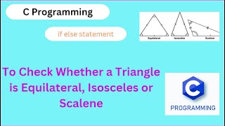 C program to check whether a triangle is Equilateral, Isosceles or Scalene