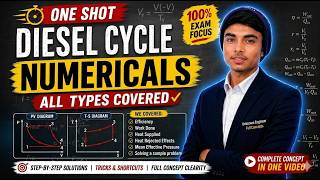 One Video That Will Fix All Your Diesel Cycle Numericals |Thermodynamics