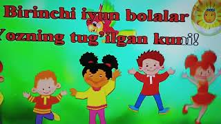 1-Iyun. BIRINCHI IYUN Uchun qushiq Karaoke 🎤 ham bor qushig'dan so'ng. Kanallarimiz Opisaniyada!.