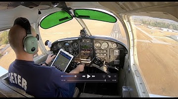 NON-TOWERED AIRPORT Approach & Landing w/ Audio in Piper Cherokee 140 | Pilot Vlog #29