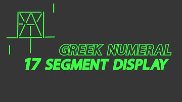 Greek Numeral 17 Segment Display