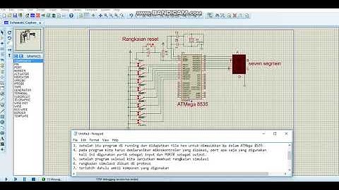 Simulasi Rangkaian seven segment dengan ATMega 8535 dan bascom ARV