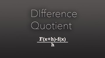 Difference Quotient - practice problems