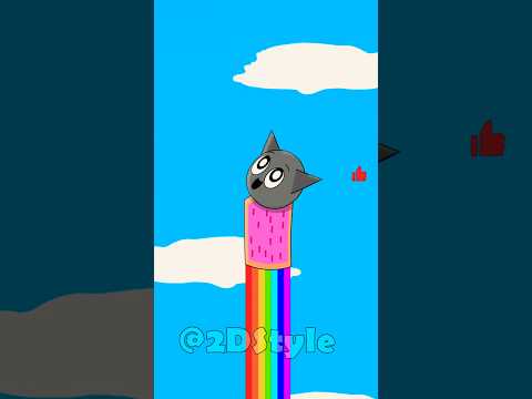 Sprunki Wenda Turns Gray Into Nyan Cat 
