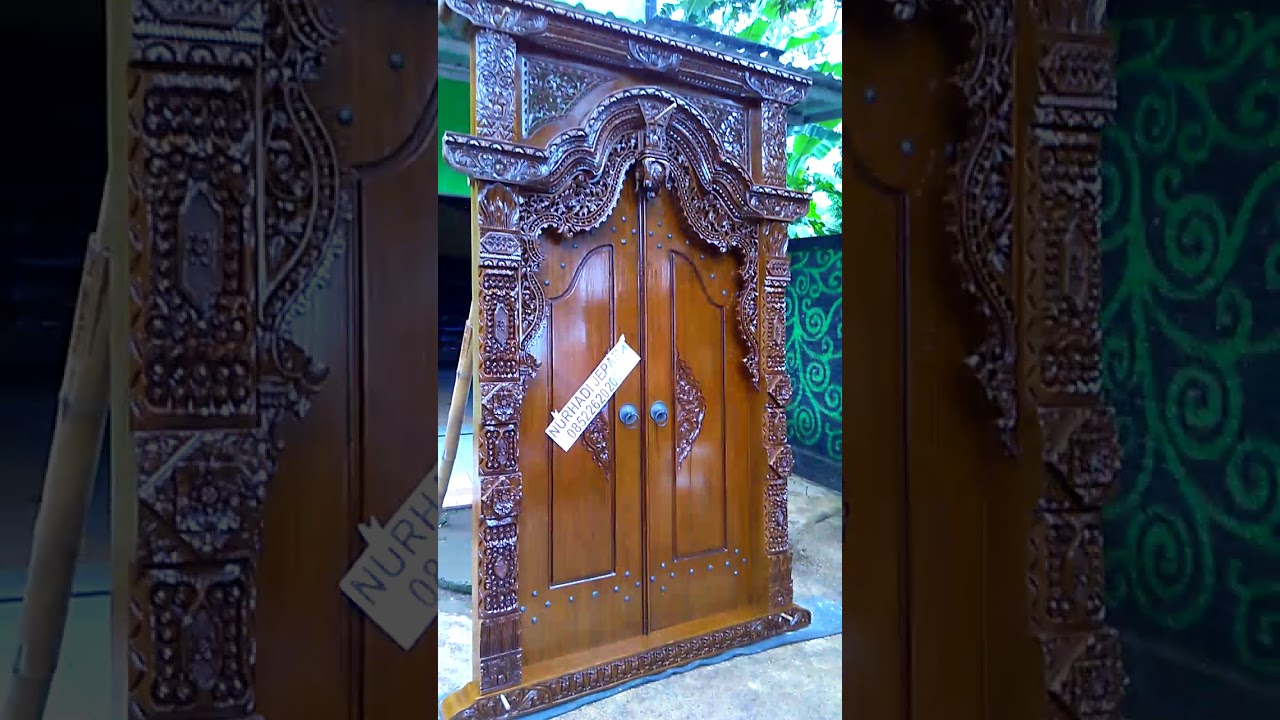 pintu rumah  kayu  jati  pintu gebyok pintu model baru  pintu 