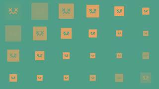Abstract Geometric Orange and Teal Square Grid Motion Background
