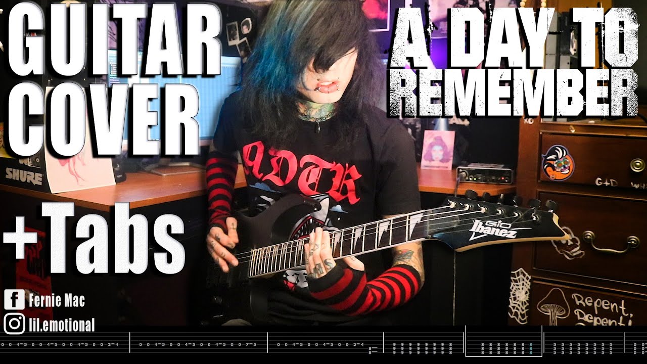 A DAY TO REMEMBER | The Downfall of Us All | GUITAR COVER + Tabs